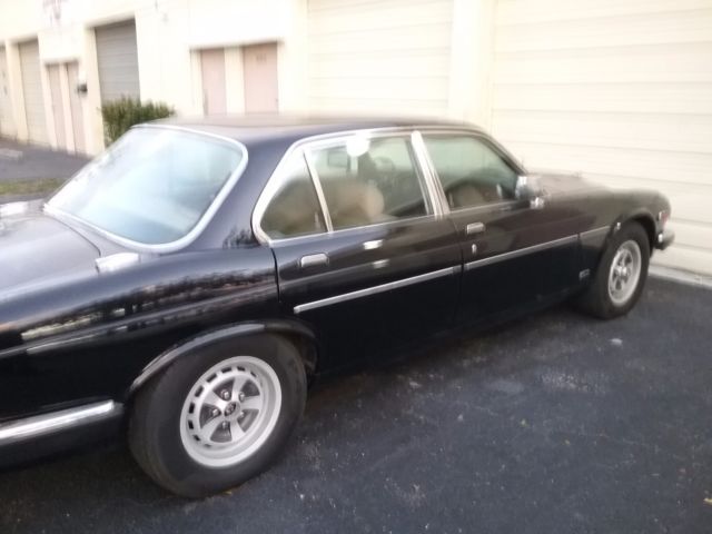 1985 jaguar xj6 black tan leather 51k original miles sunroof