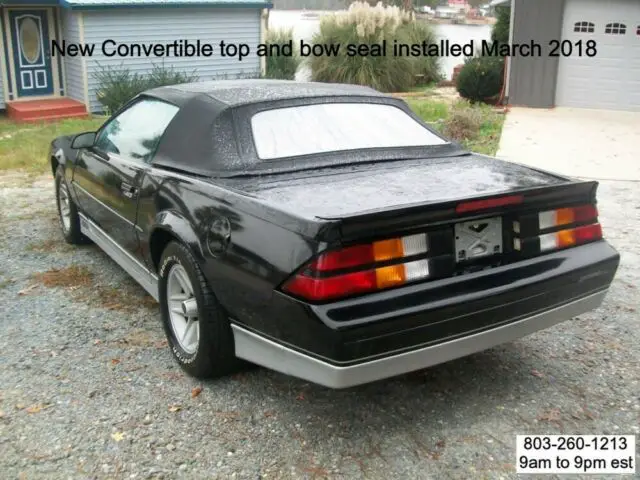 1988 chevrolet camaro convertible rs