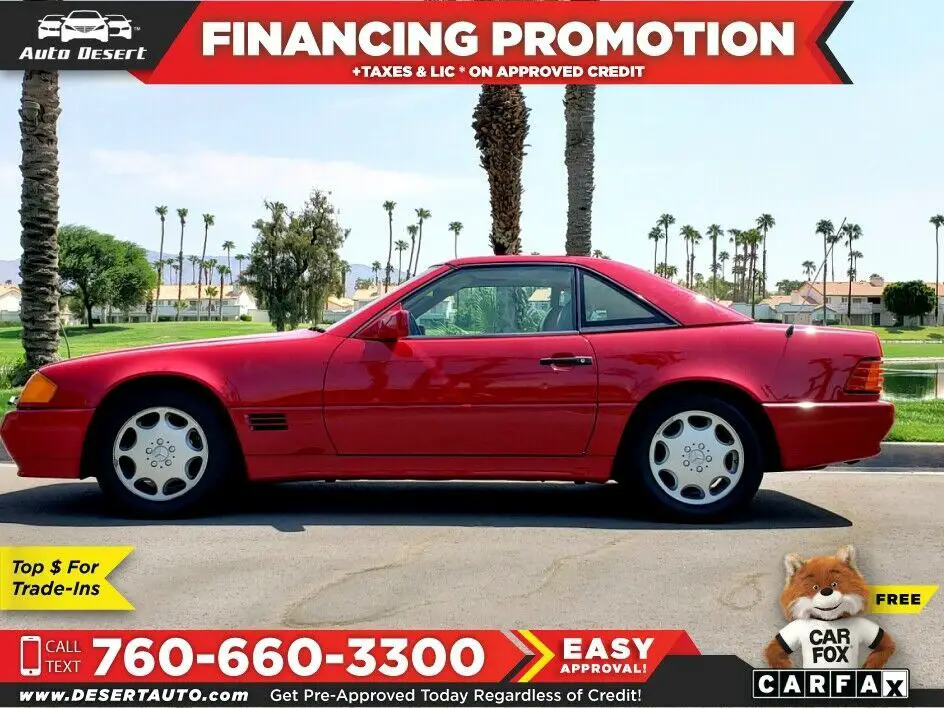 1994 mercedes-benz 500 series, red with 33,559 miles available now!