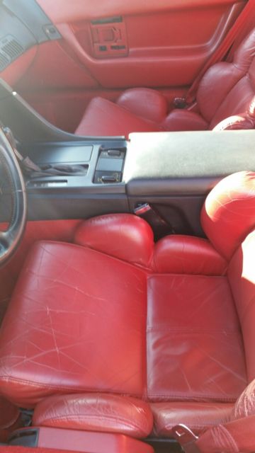1992 chevrolet corvette red hatchback