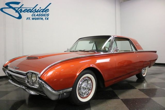 1962 ford thunderbird 93782 miles sunset orange coupe 390 v8 3 speed automatic