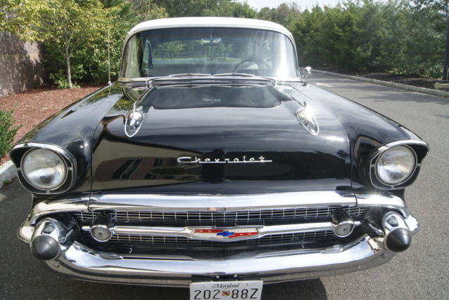 1957 chevy 150 502 ci big block v8, ac, pw, ps, 4 speed must see !!! black/black