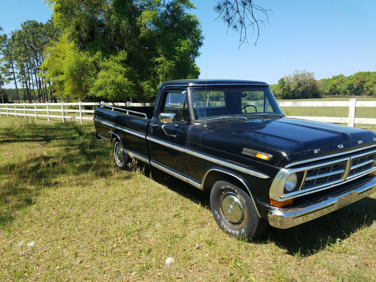 1971 ford f-100 sport custom fe 390 toploader 4 speed