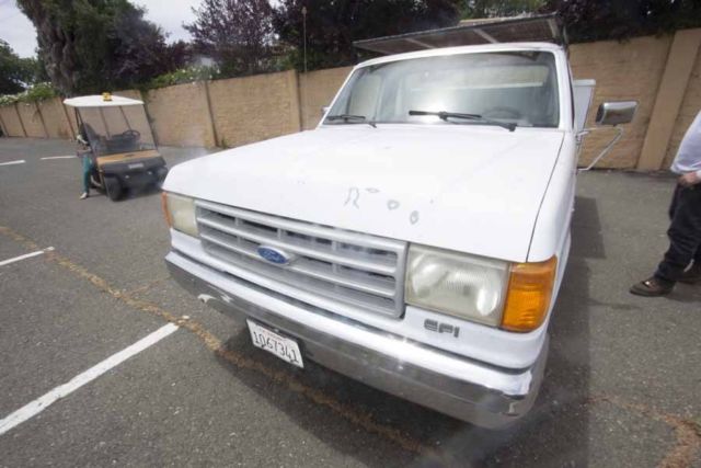1991 ford f250 w lumber rack & service bed boxes, 97,291 miles