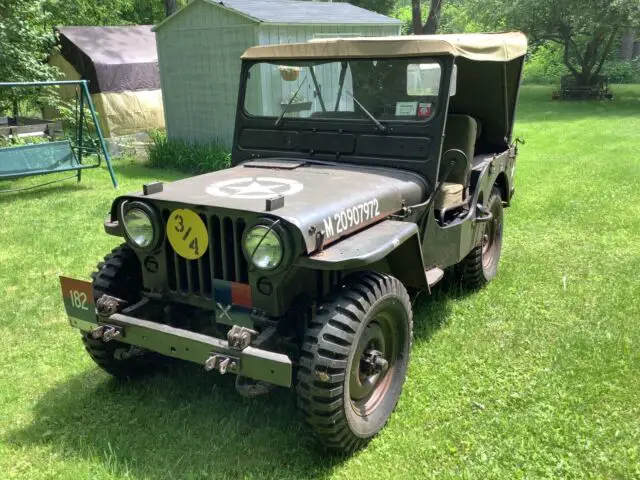 1952 willys m38 green 4wd manual