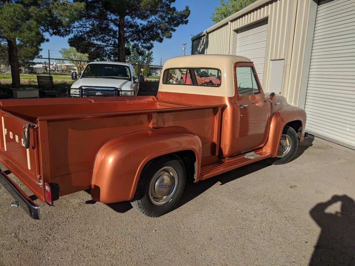 1954 ford f250 pickup orange rwd manual f250