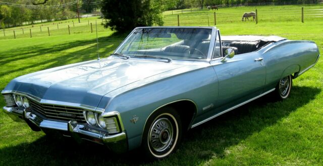 1967 ss convertible,blue met/black int. one owner 56k orig 327/275hp,auto,ps,pt