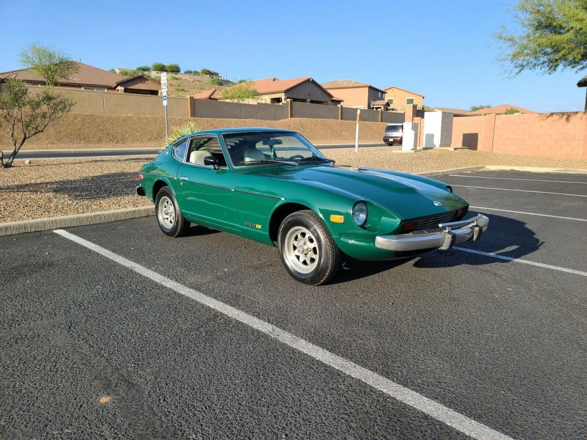 1974 datsun 260z coupe green rwd manual