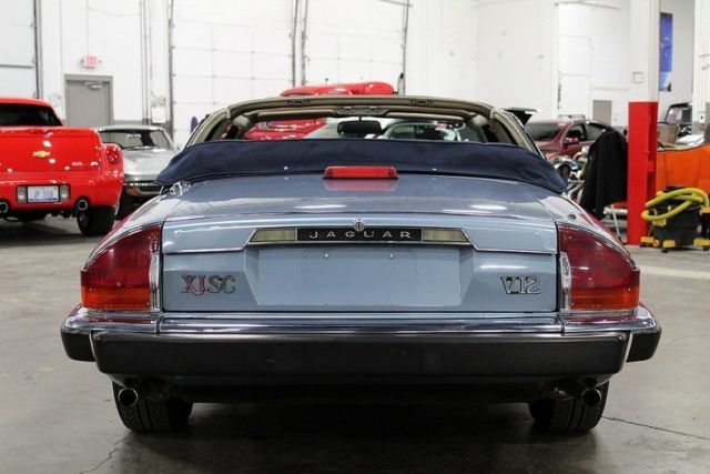1987 jaguar xj sc 76658 miles arctic blue convertible 5.3l v12 3 speed automatic