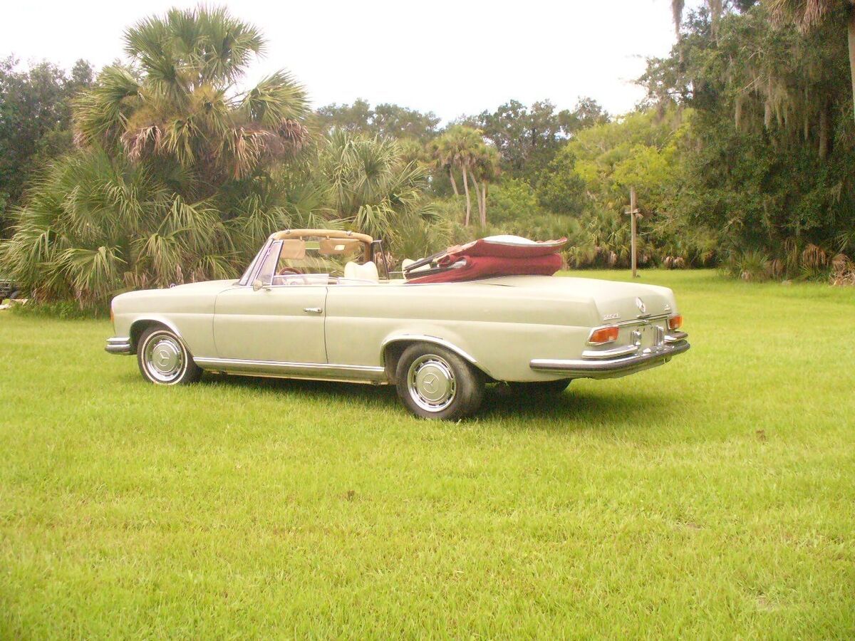 1967 mercedes 250se, cabriolet conversion rebuilt m-129, 250 se engine runs!