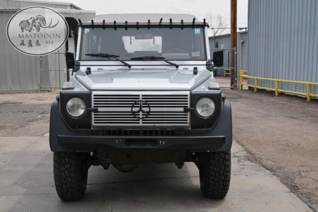 1990 silver g-wagon g-class g-series cabrio