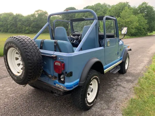 1981 jeep jeep suv blue 4wd manual cj7