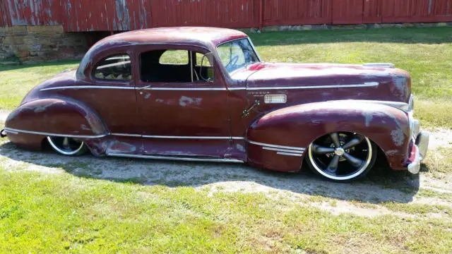 1947 hudson coupe hotrod rat rod custom bagged big block patina