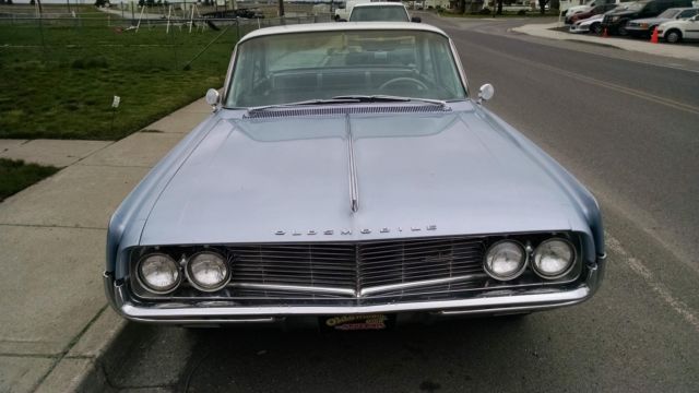 1962 oldsmobile super 88 4 door 102,883 miles blue 4 door v 8 automatic