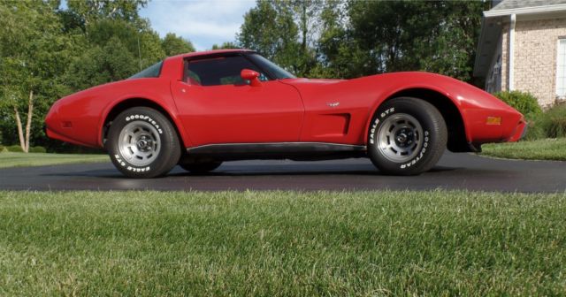 mint red 1979 corvette - only 84k mile