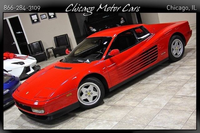 1989 ferrari testarossa 5 speed major service completed only 12kmiles red loaded
