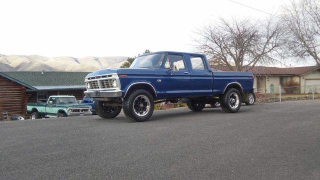 1975 ford f250 crew cab 4x4 custom classic rare find take a look!!