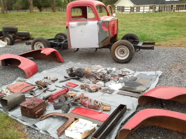 1951 ford f1 pickup truck short bed step side hot rat street rod 302 v8 f100
