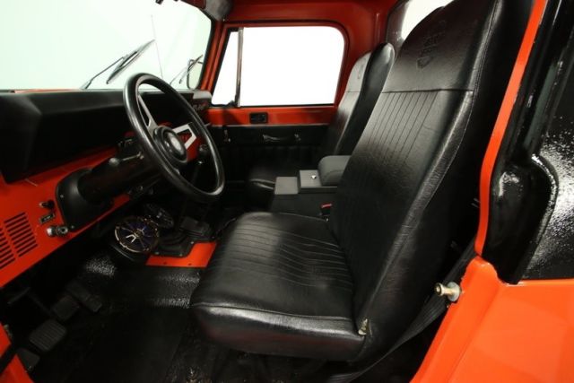 1983 jeep cj8 scrambler 85211 miles tangerine orange jeep 4.2l inline 6 4 speed