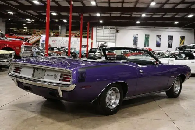 1970 plymouth barracuda 69487 miles in-violet convertible 383 v8 4 speed manual