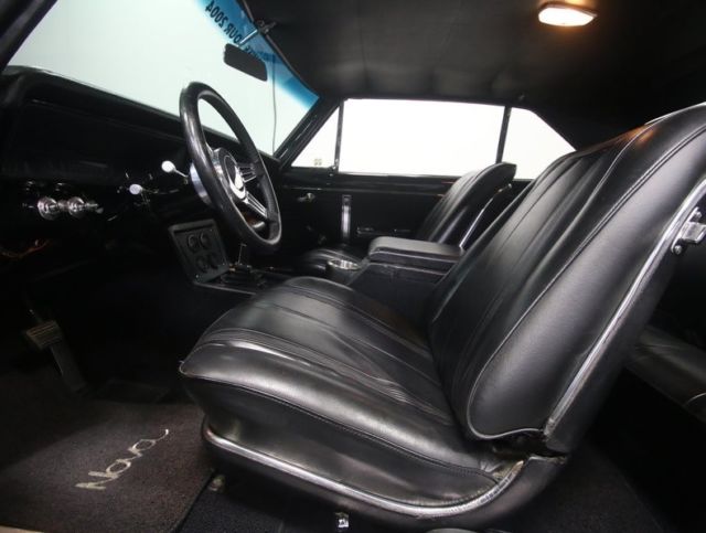 1966 chevrolet nova restomod 51999 miles black hardtop 350 v8 zz4 automatic