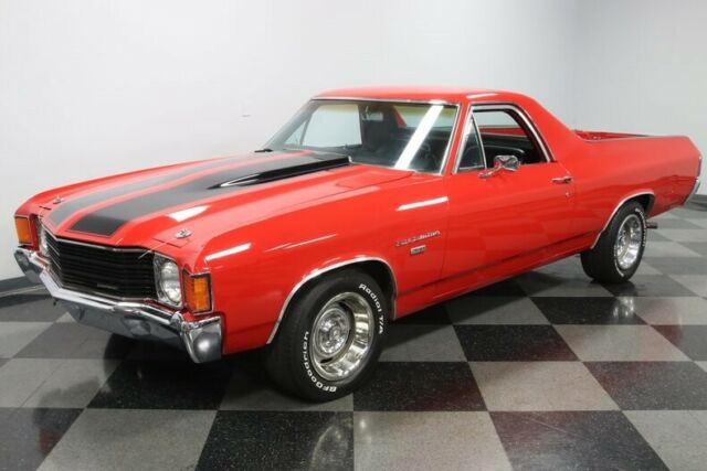 classic vintage chrome red black stripes 4 speed manual chevy sbc headers air