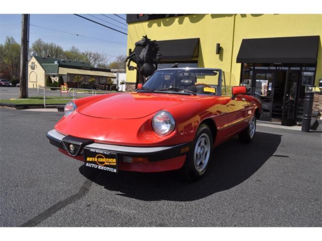 1984 alfa romeo spider 5 speed manual 2-door convertible
