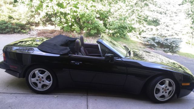 lowered price porsche 944 s2 cabriolet 1990 black excellent condition