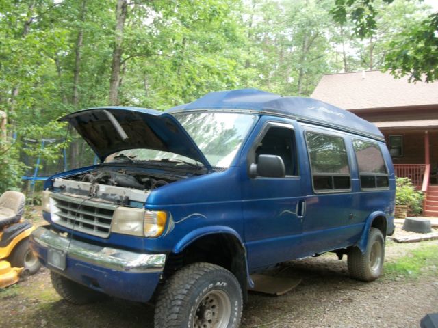 1999 ford e150 full size van and 1993 e350 4x4 ujointoffroad 4wd travel camper