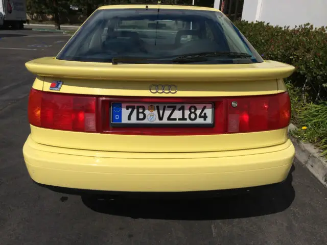 1990 audi coupe quattro * clean california title * ginster yellow * manual trans