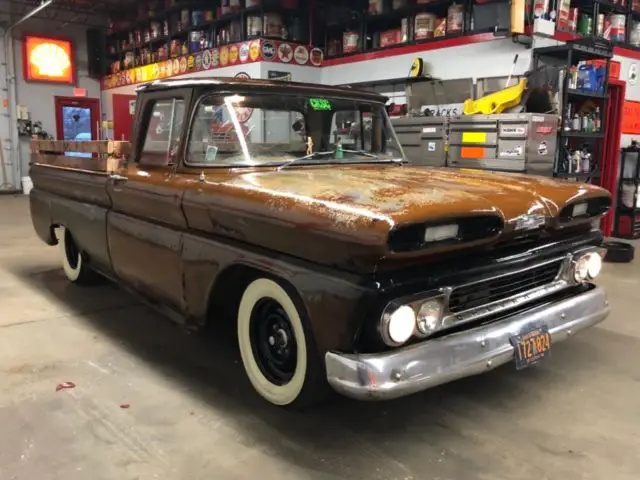 1960 chevrolet c10 apache big window rat rod