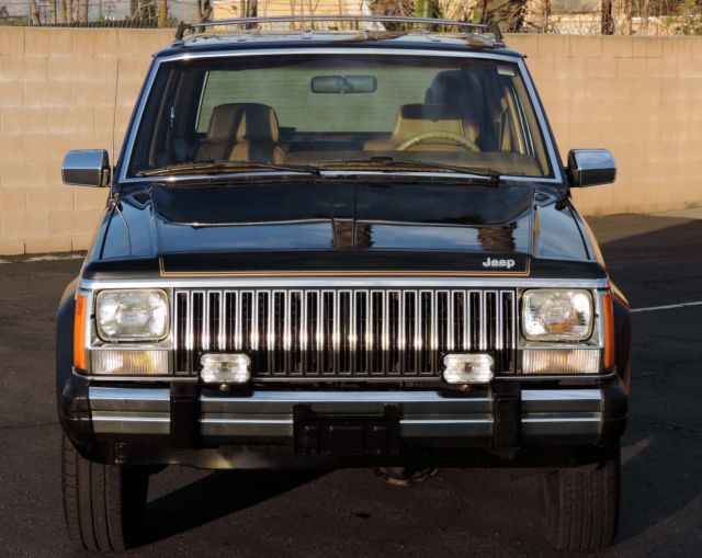 california original, 1985 jeep cherokee wagoneer limited "woody",100% rust free