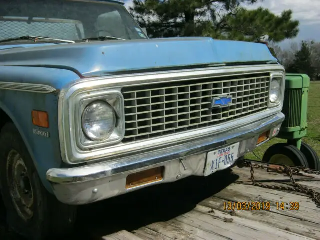 solid 1972 chevrolet custom c20 project truck
