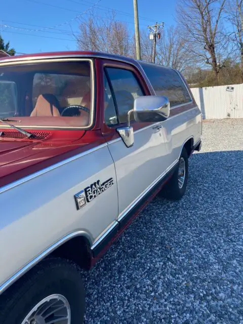 1988 dodge ramcharger suv red rwd automatic ad-150