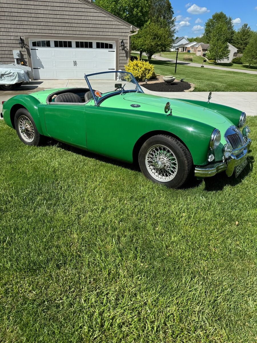 1958 mg mga convertible green