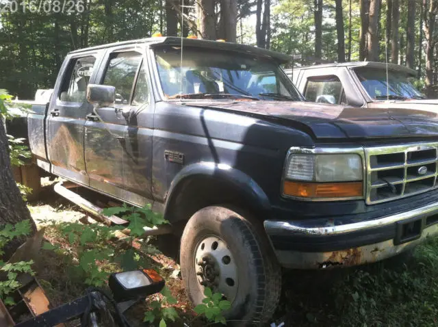 1993 ford f350 xlt crew cab dually 4x4 (6x6) ih 7.3 diesel, auto w/od,alcoa rims