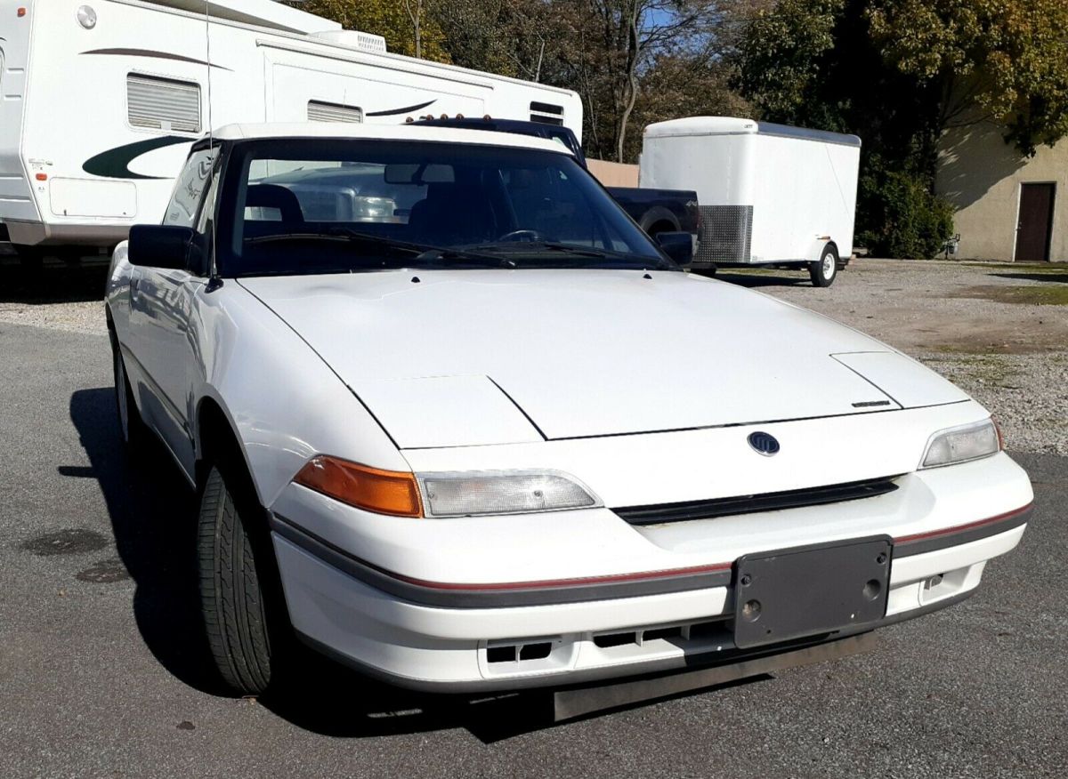 1991 mercury capri roadster 2dr bucket seats 5 speed a/c convertible low miles