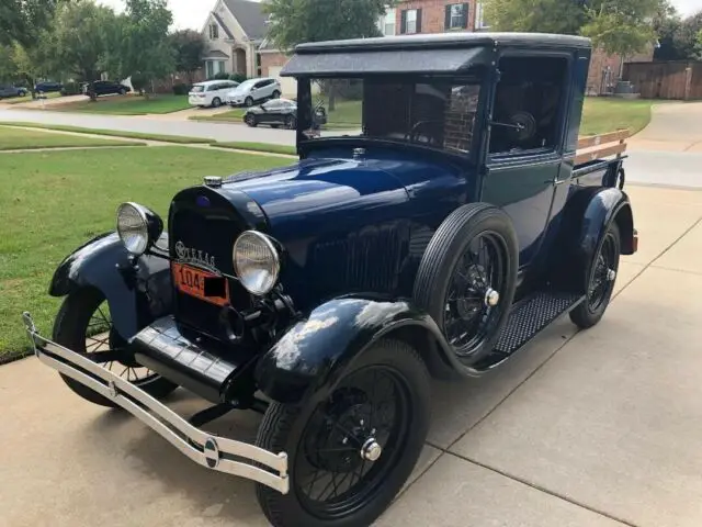 1929 ford model a closed cab pickup truck
