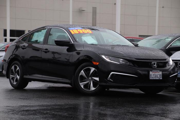 certified 2019 honda civic lx sedan stockton, ca 95210 for sale in stockton, california