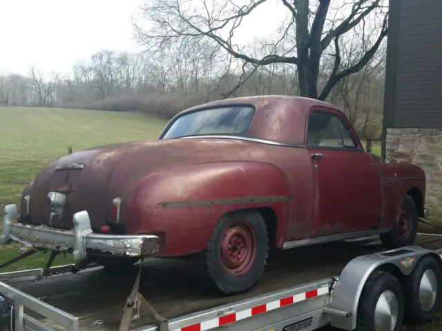 1949 dodge wayfarer business coupe barn find - rat rod