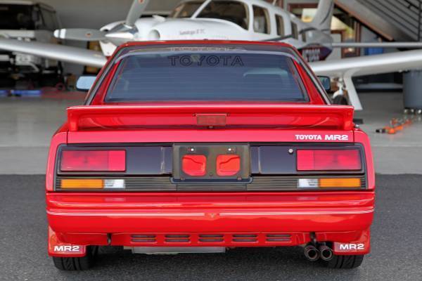 1987 aw11 toyota mr2 t-top, super red, 5-speed, 104k miles, immaculate condition