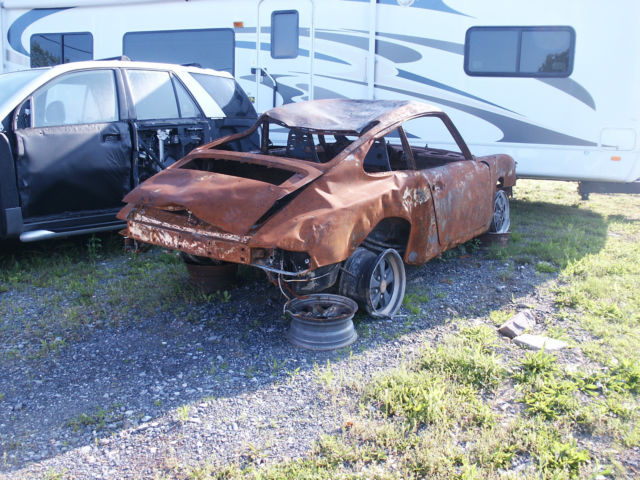 1978 porsche 911sc coupe fire damaged project, possible race car