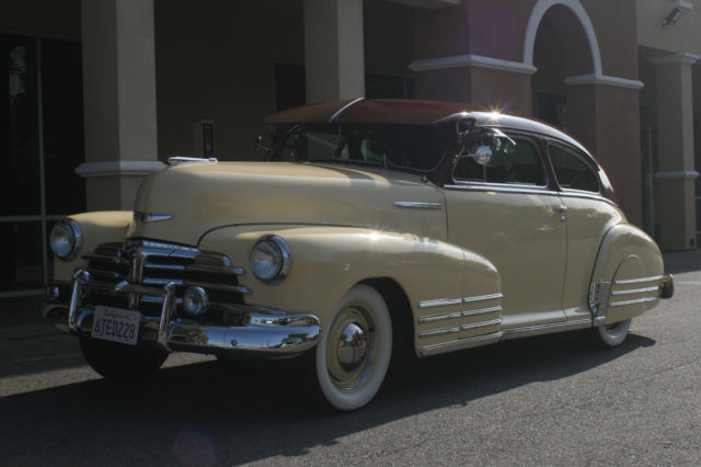 1948 chevrolet fleetline aero sedan with 235cc in line 6 cylinder engine