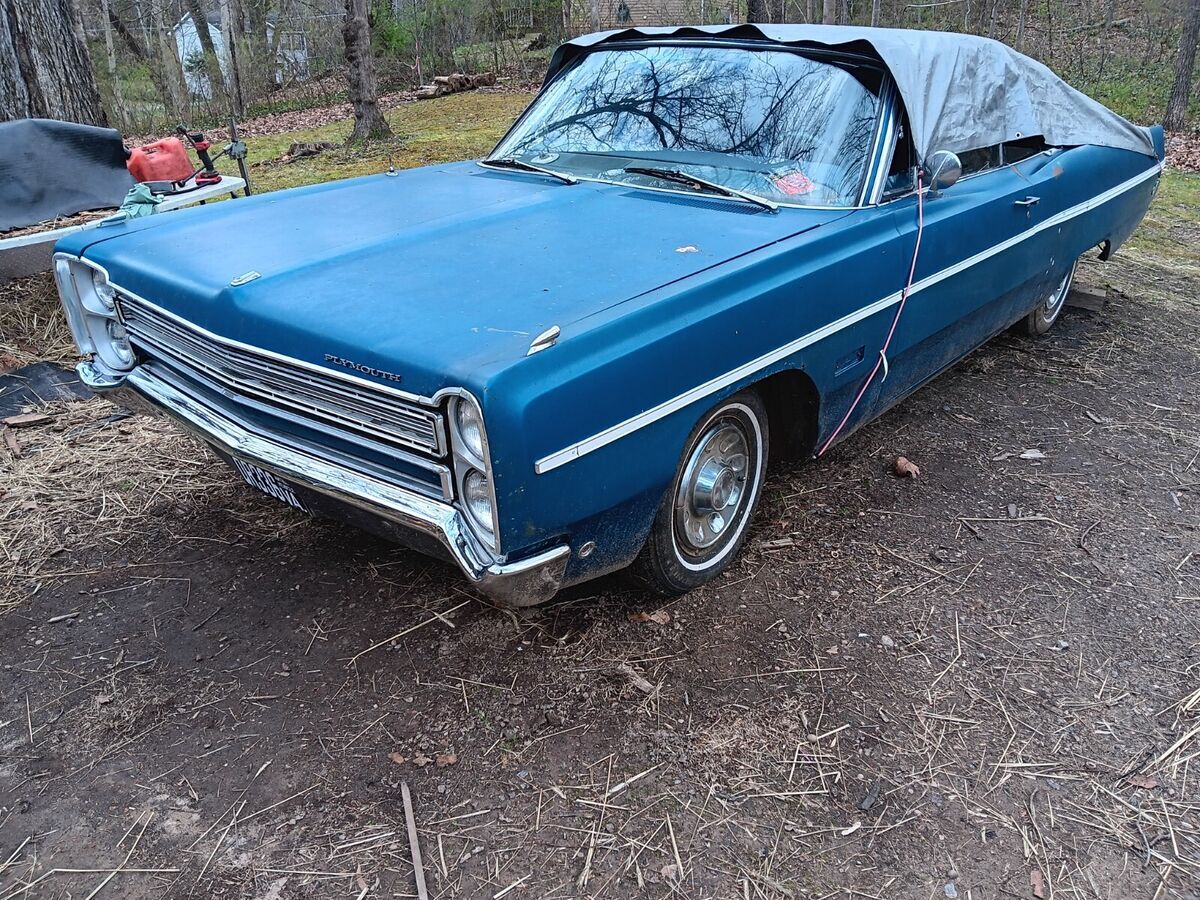 1968 plymouth fury iii convertible, rusty-needs work