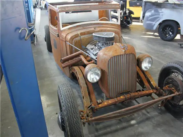 1932 chevrolet rat rod truck air ride cantilever bagged patina shop truck