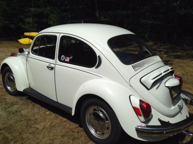 1972 volkswagen beetle, white, standard, great shape!