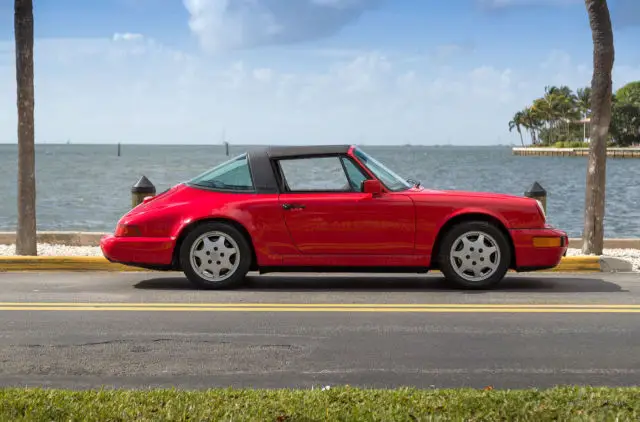 porsche 1991 911 964 carrera 2, guards red