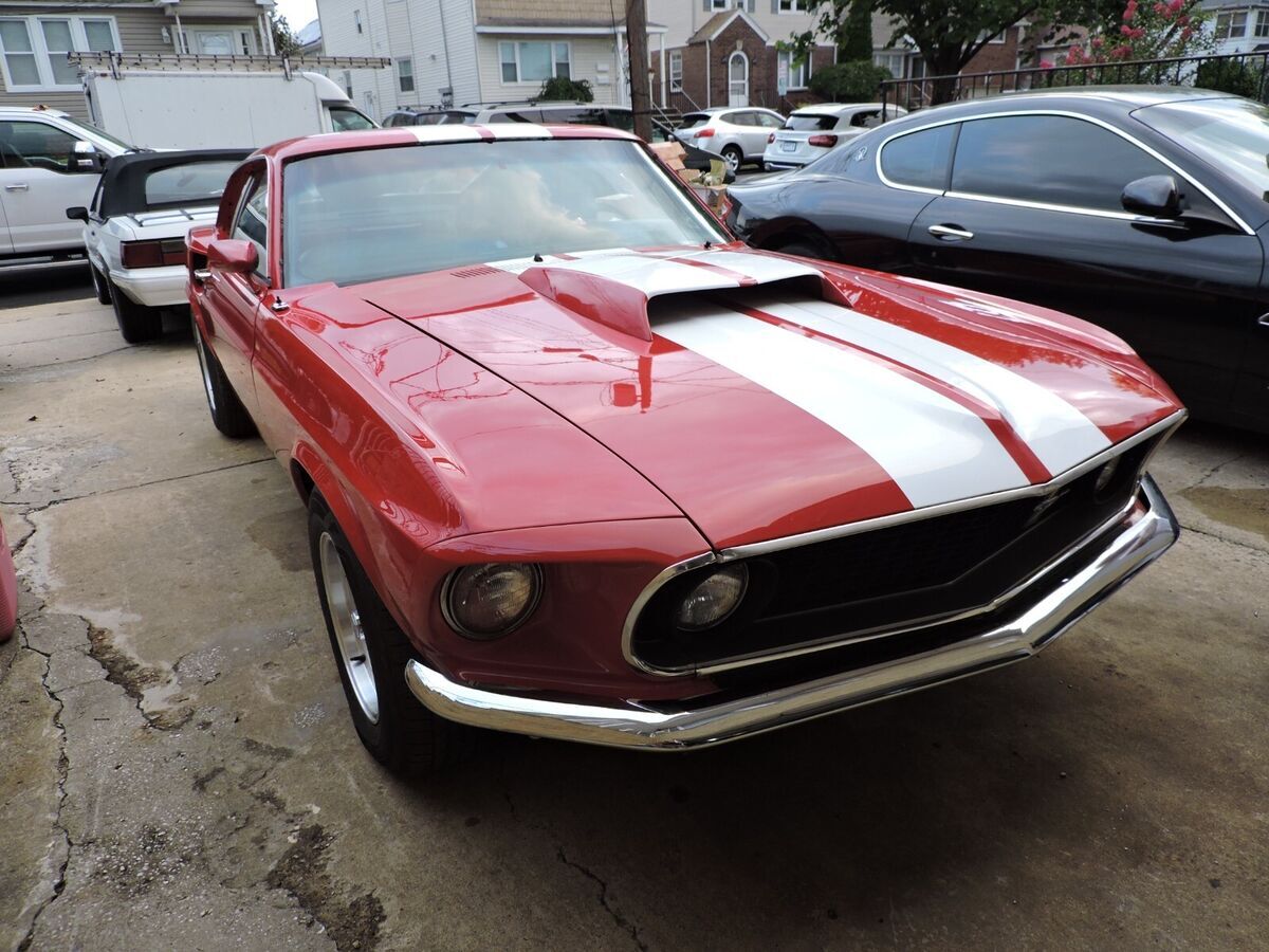 1969 ford mustang fastback restomod in need of collision repair