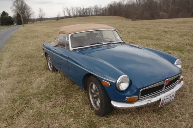 74 mgb roadster cb, factory od, matching numbers, one owner, clean