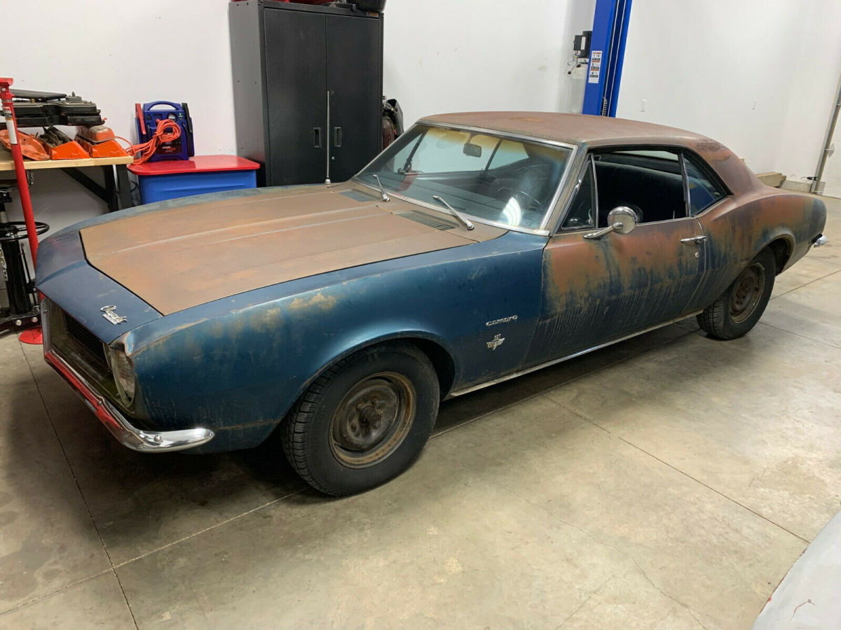 no reserve 1967 chevrolet camaro 327 v8 matching numbers survivor a/c